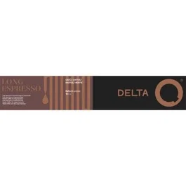 Delta Cápsulas Delta Q Long Espresso para Cafeteras Delta - Caja de 10